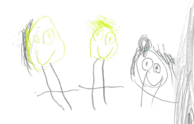 Drawing of the teachers.