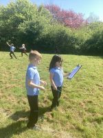 Children on a scavenger hunt