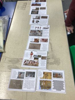 Displaying the hierarchy of Ancient Egyptian life