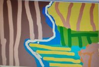Child's version of David Hockney art