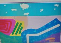 Child's version of David Hockney art