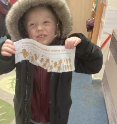 Counting from 1 to 5 using pictures