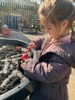 Child planting