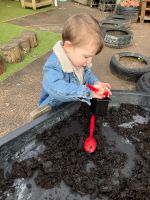 Child planting