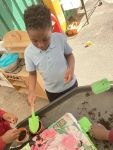 Child planting