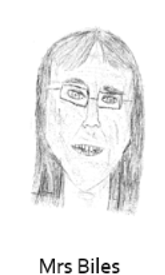 Drawing of Mrs Biles