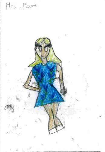 Drawing of Mrs Moore