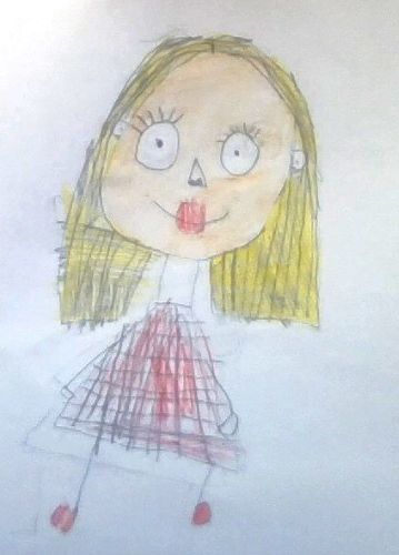 Drawing of Miss Harding