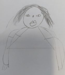 Drawing of the teachers.